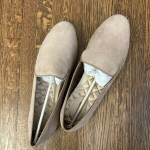 Birdies latte / light brown suede loafers NWT 10